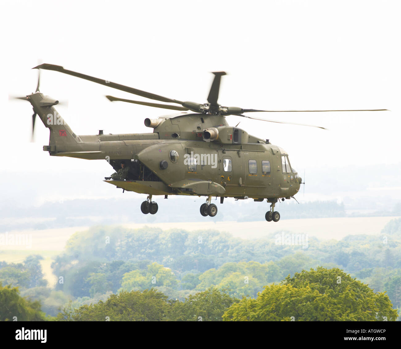 RAF Puma helicopter Stock Photo Alamy
