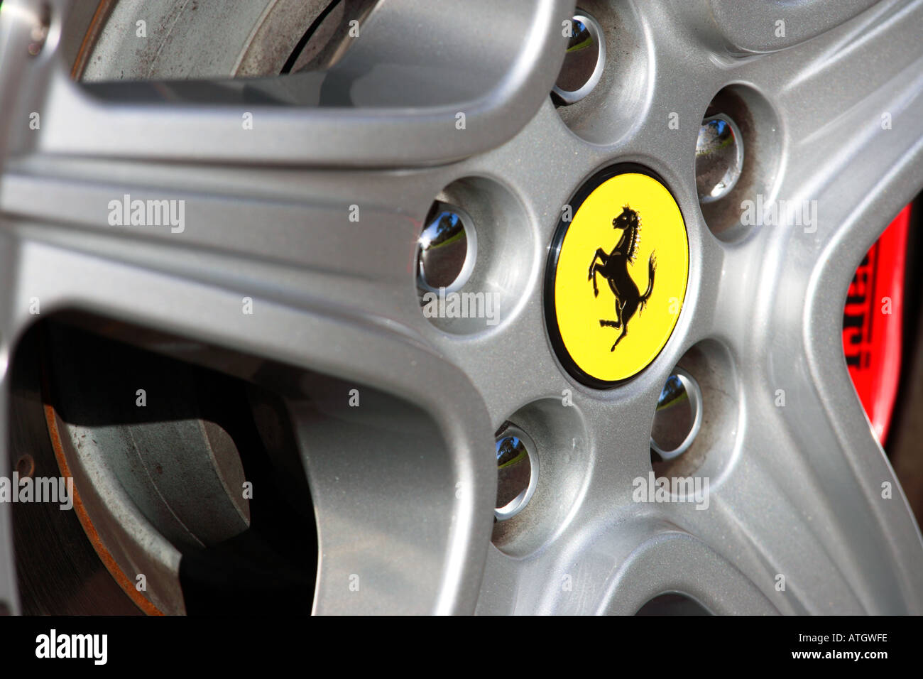 Ferrari 575M Maranello wheel Stock Photo