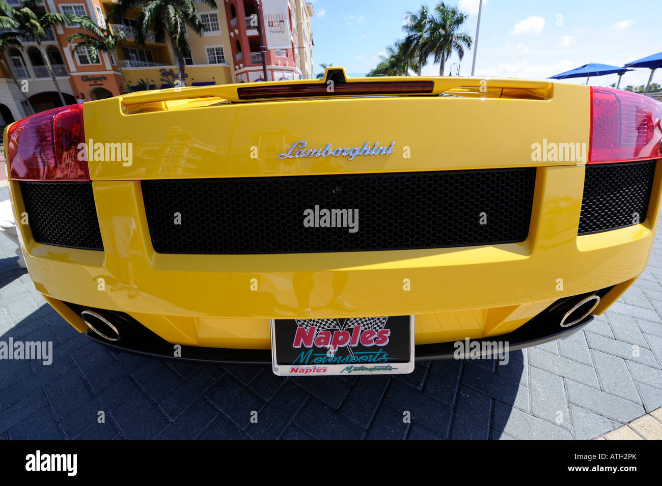 automobile Naples Florida Bayfront Shopping District Stock