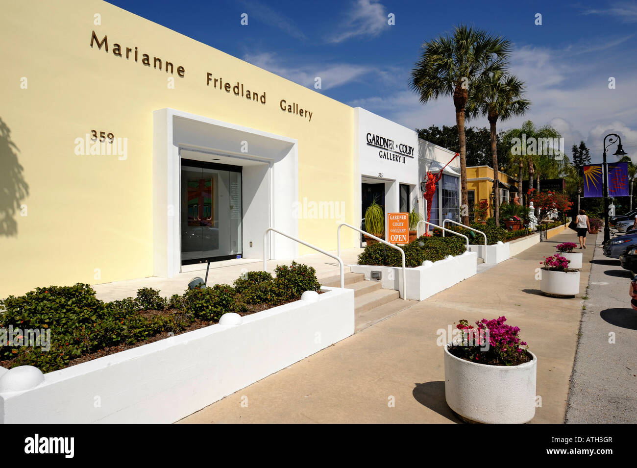 Naples Florida Main Downtown Shopping District Gallery Row Stock Photo Alamy
