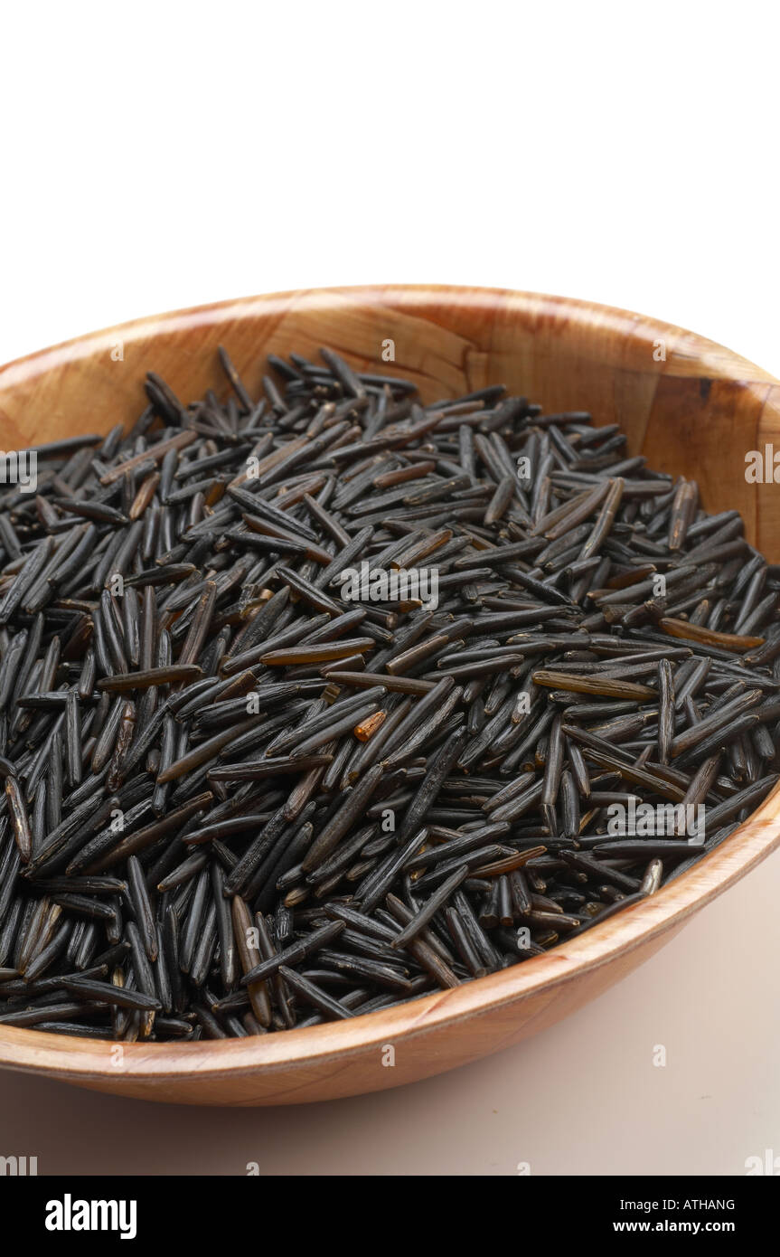 Bowl wild rice on Cut Out Stock Images & Pictures - Alamy