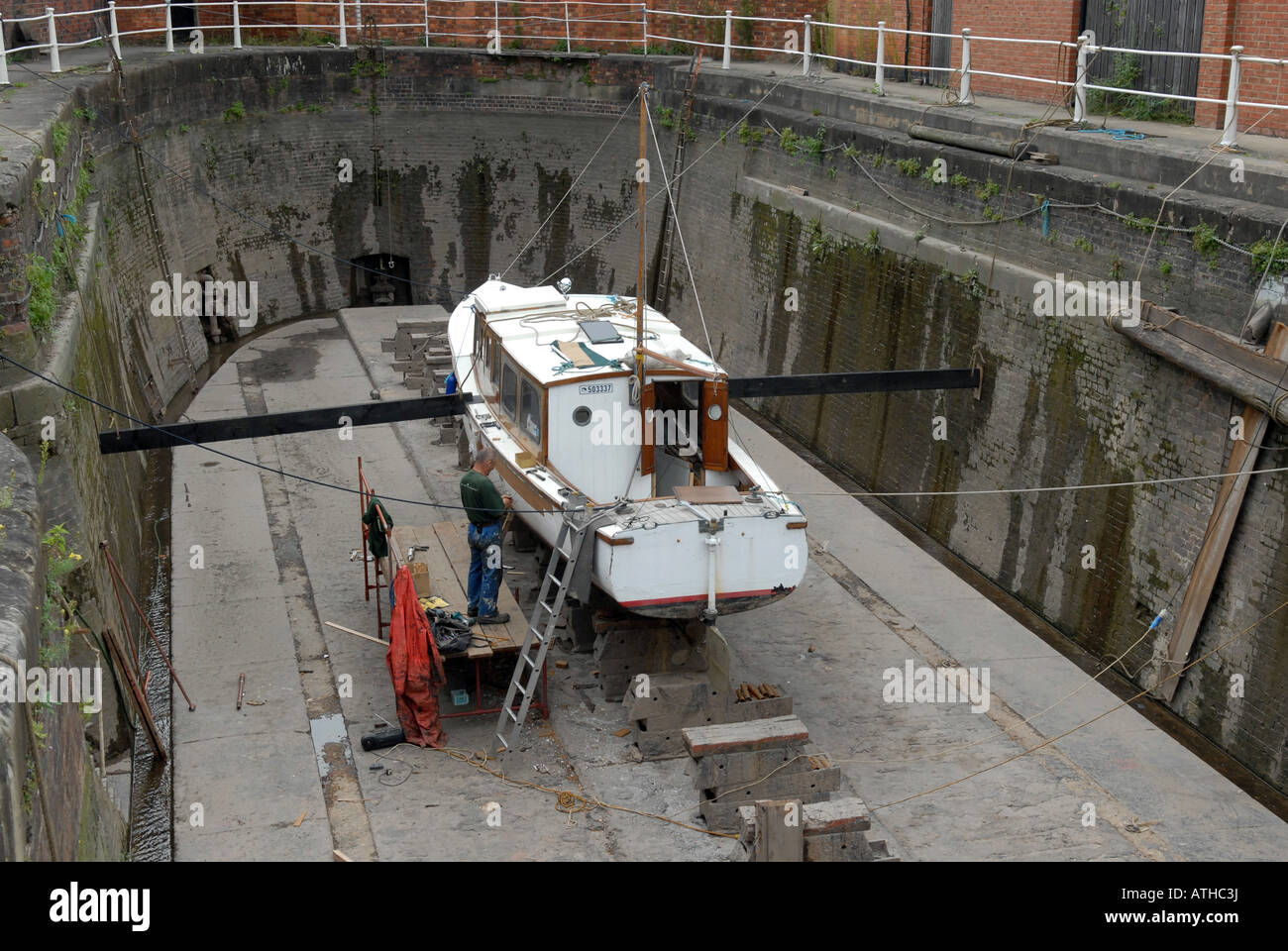 Boat Repairs Dry Dock Stock Photos &amp; Boat Repairs Dry Dock ...