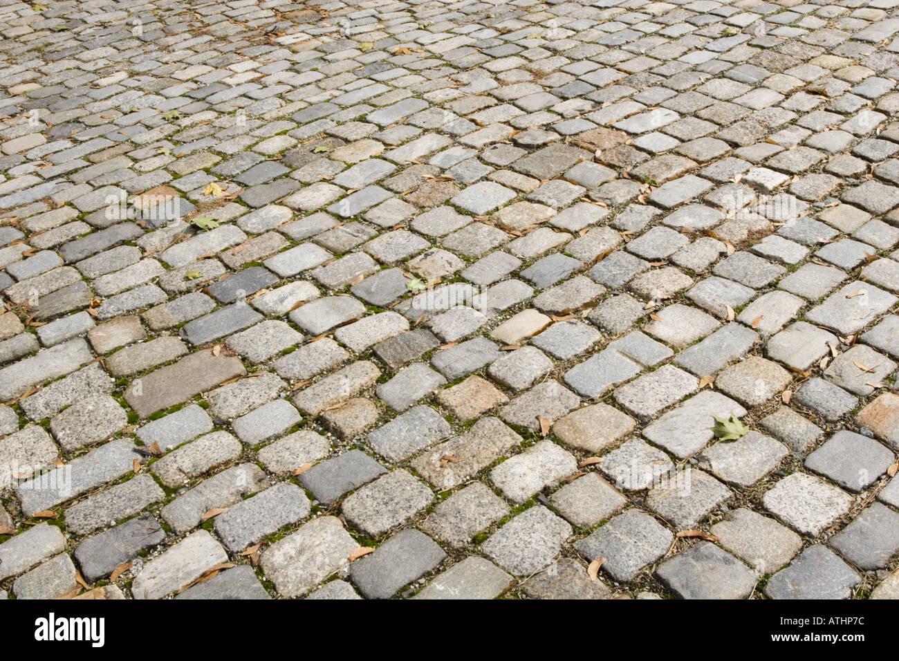 Cobblestones Christina Landing Wilmington Delaware Stock Photo