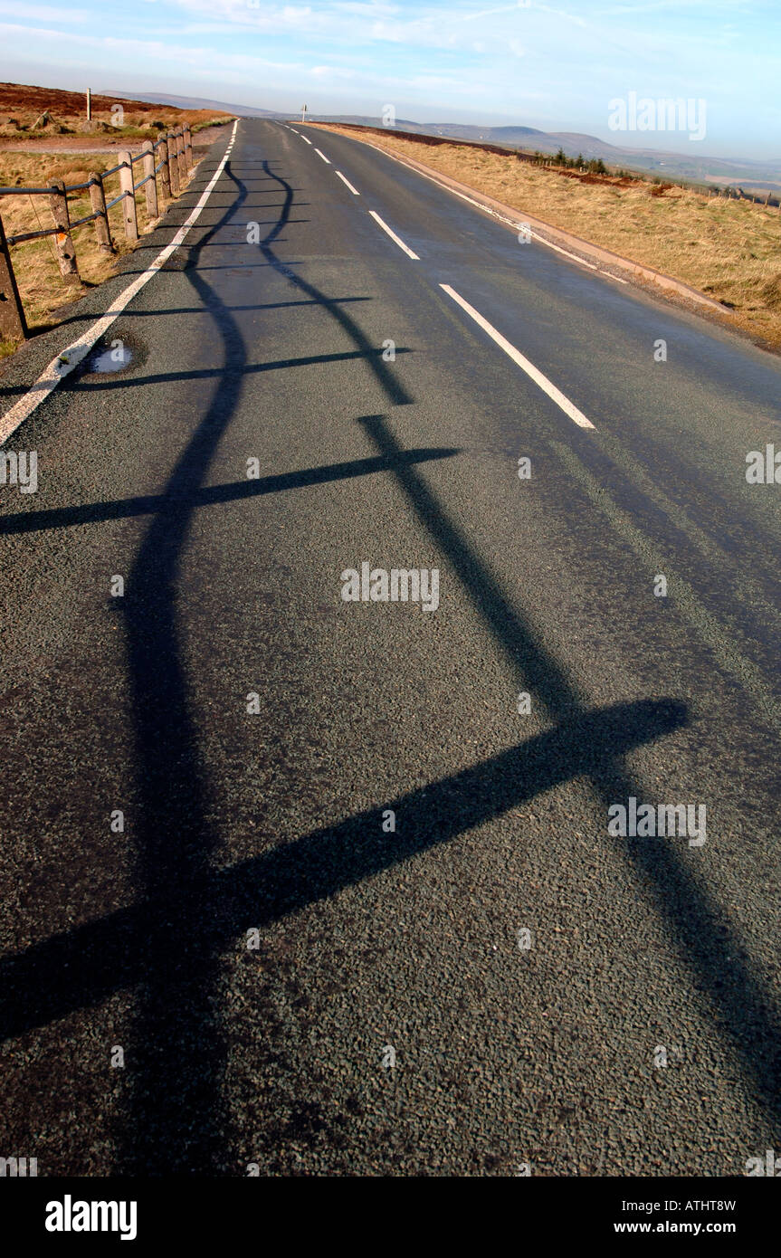 A Staffordshire Moorlands Road Stock Photo Alamy
