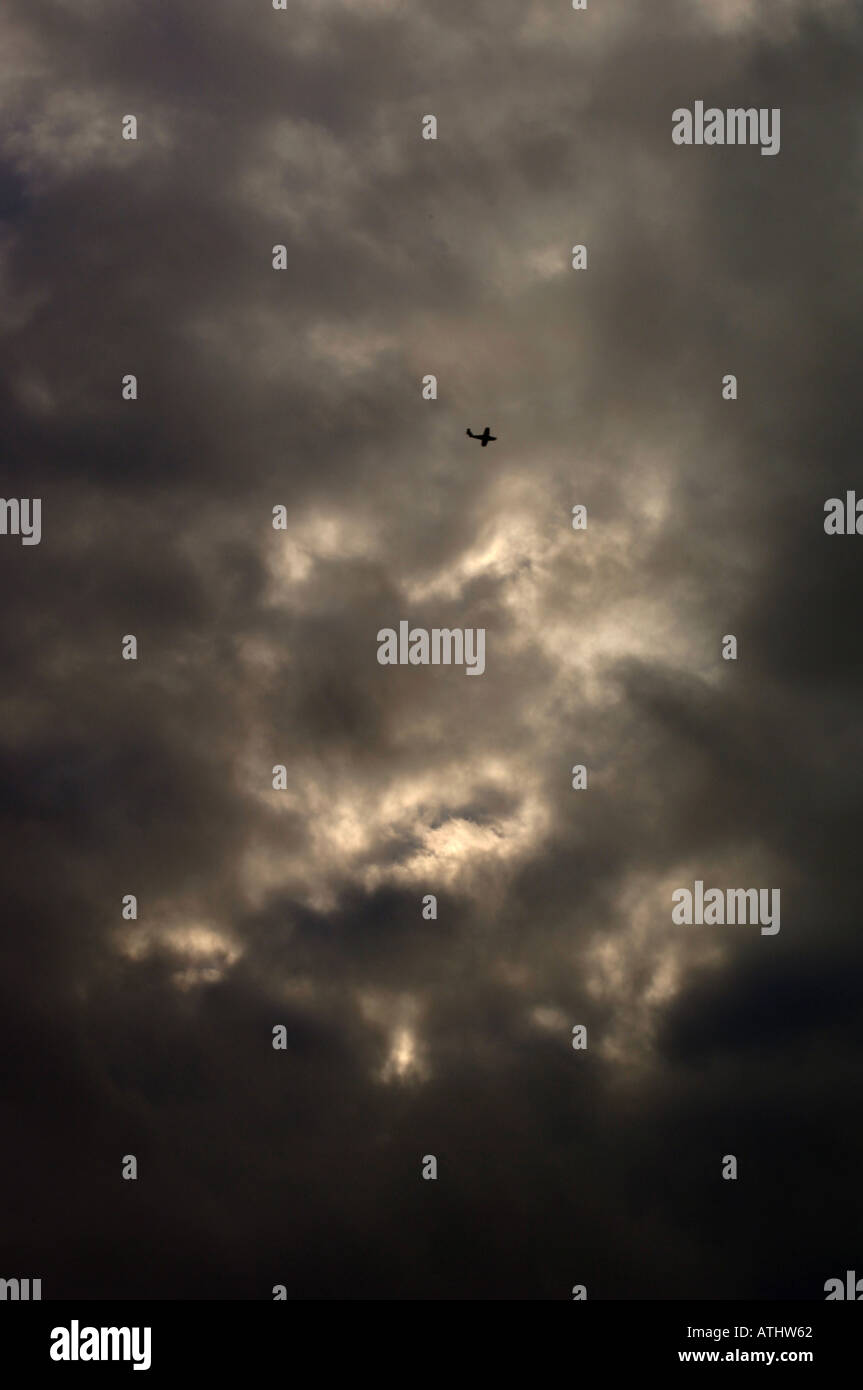 Big Sky Small Aircraft Stock Photo