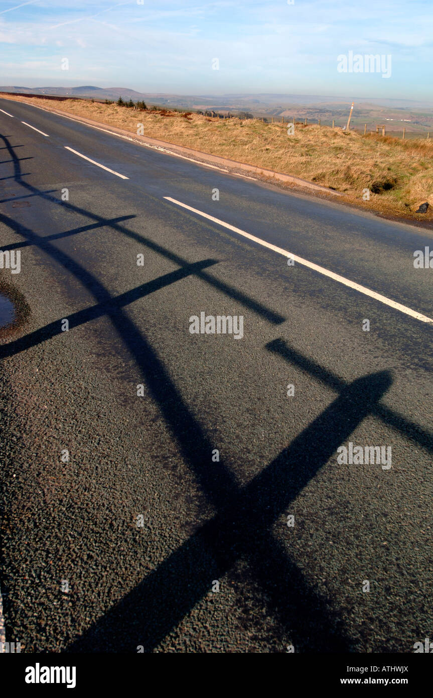 A Staffordshire Moorlands Road Stock Photo Alamy