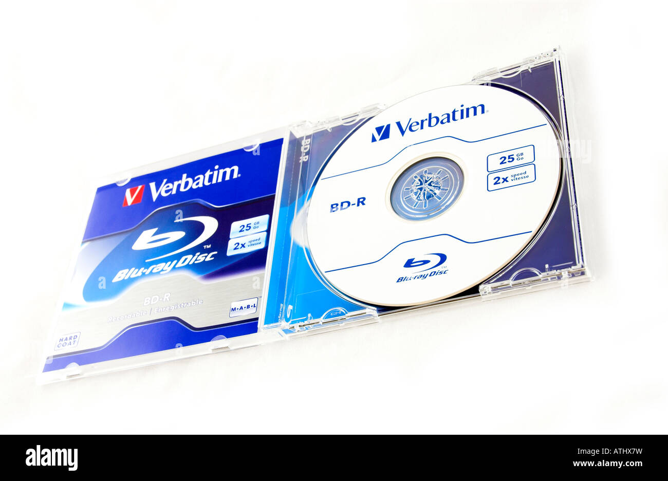 Recordable Blu Ray Disc Stock Photo
