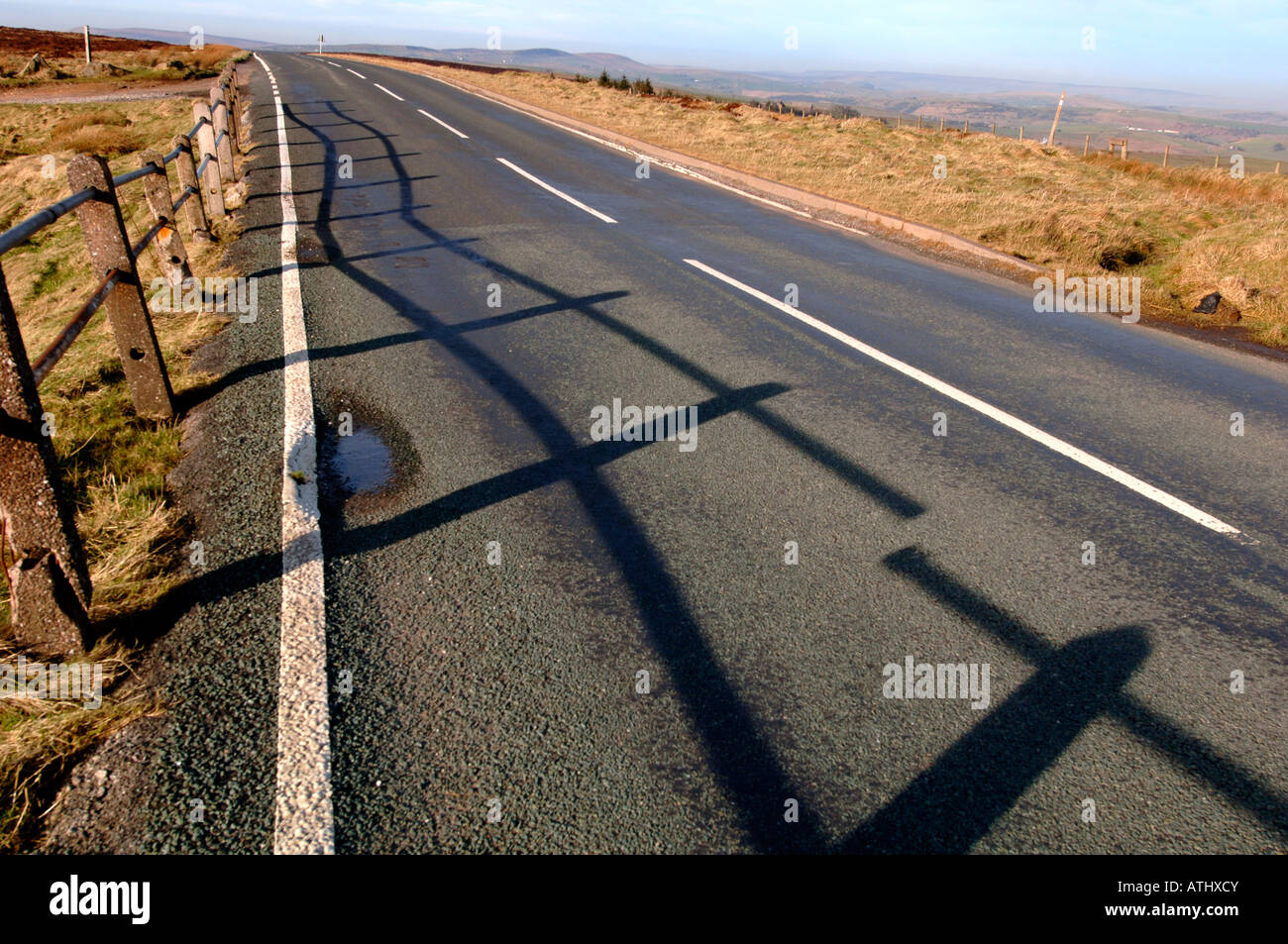 A Staffordshire Moorlands Road Stock Photo Alamy