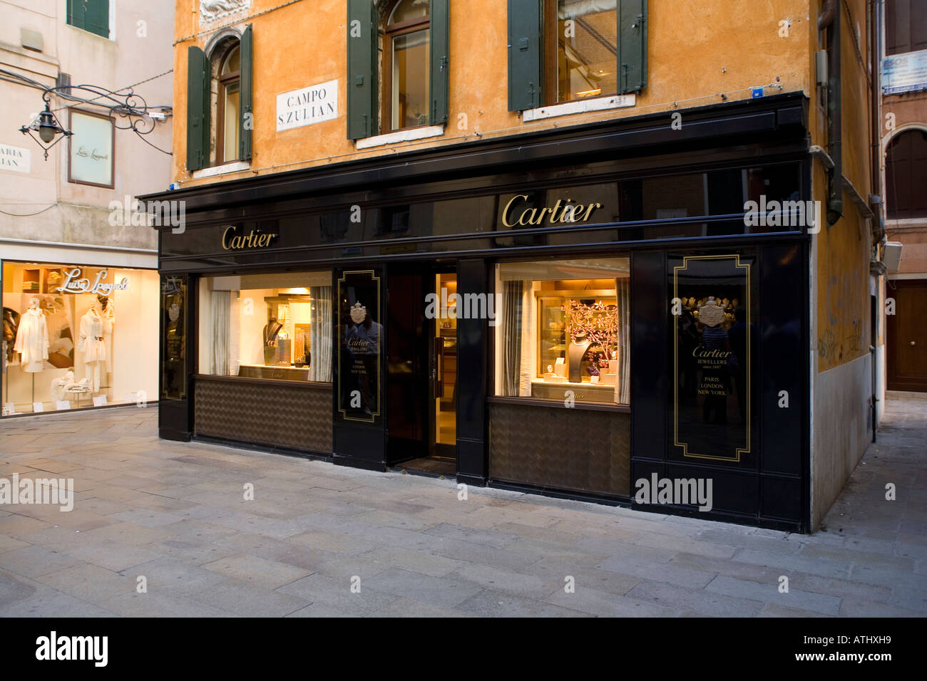 Cartier shop in Venice Italy Stock 