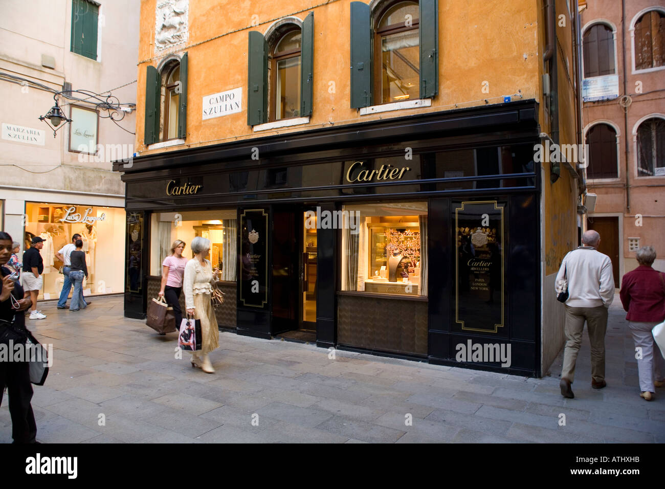 Cartier shop in Venice Italy Stock 