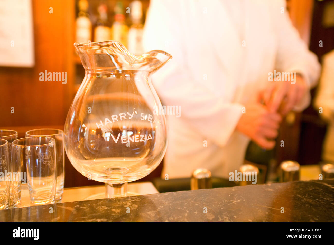 Harry's Bar in Venice Italy where the Bellini aperitif was invented Stock  Photo - Alamy
