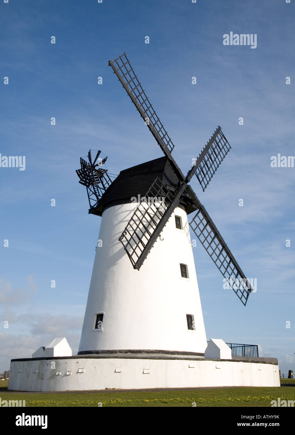 Lytham windmill  lancashire Stock Photo