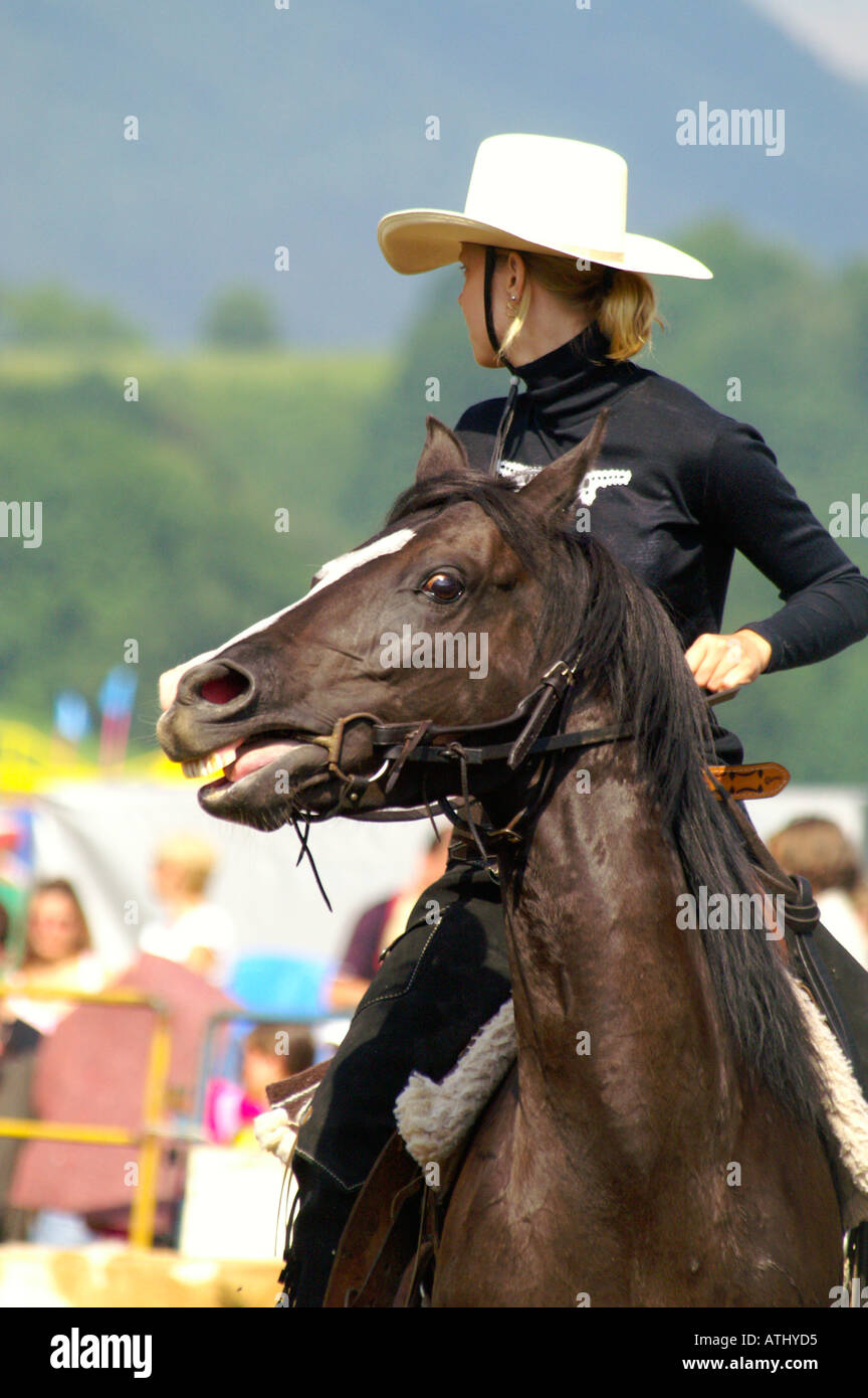 Rodeo rider - detail, Muranska Planina national park, Slovakia Stock ...