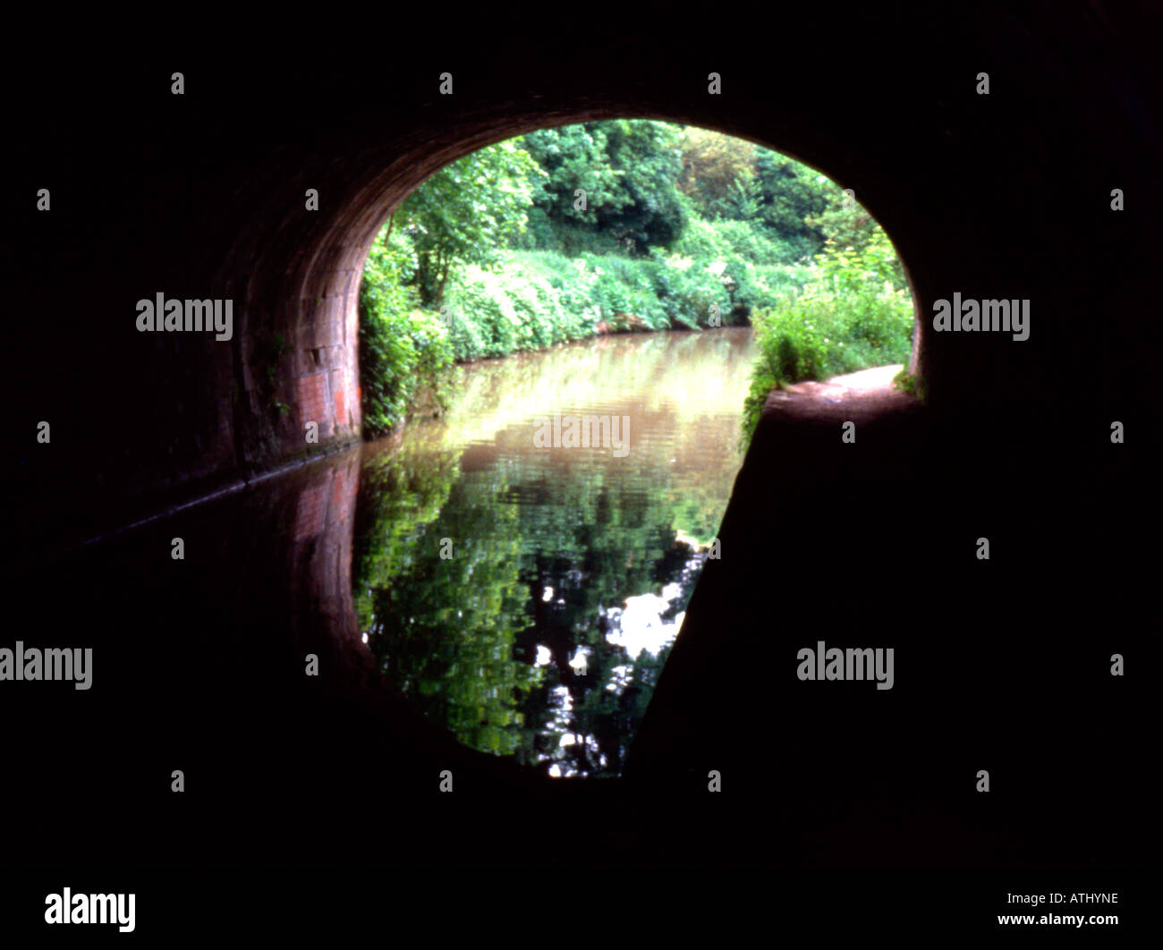 Canal tunnel in England Stock Photo Alamy