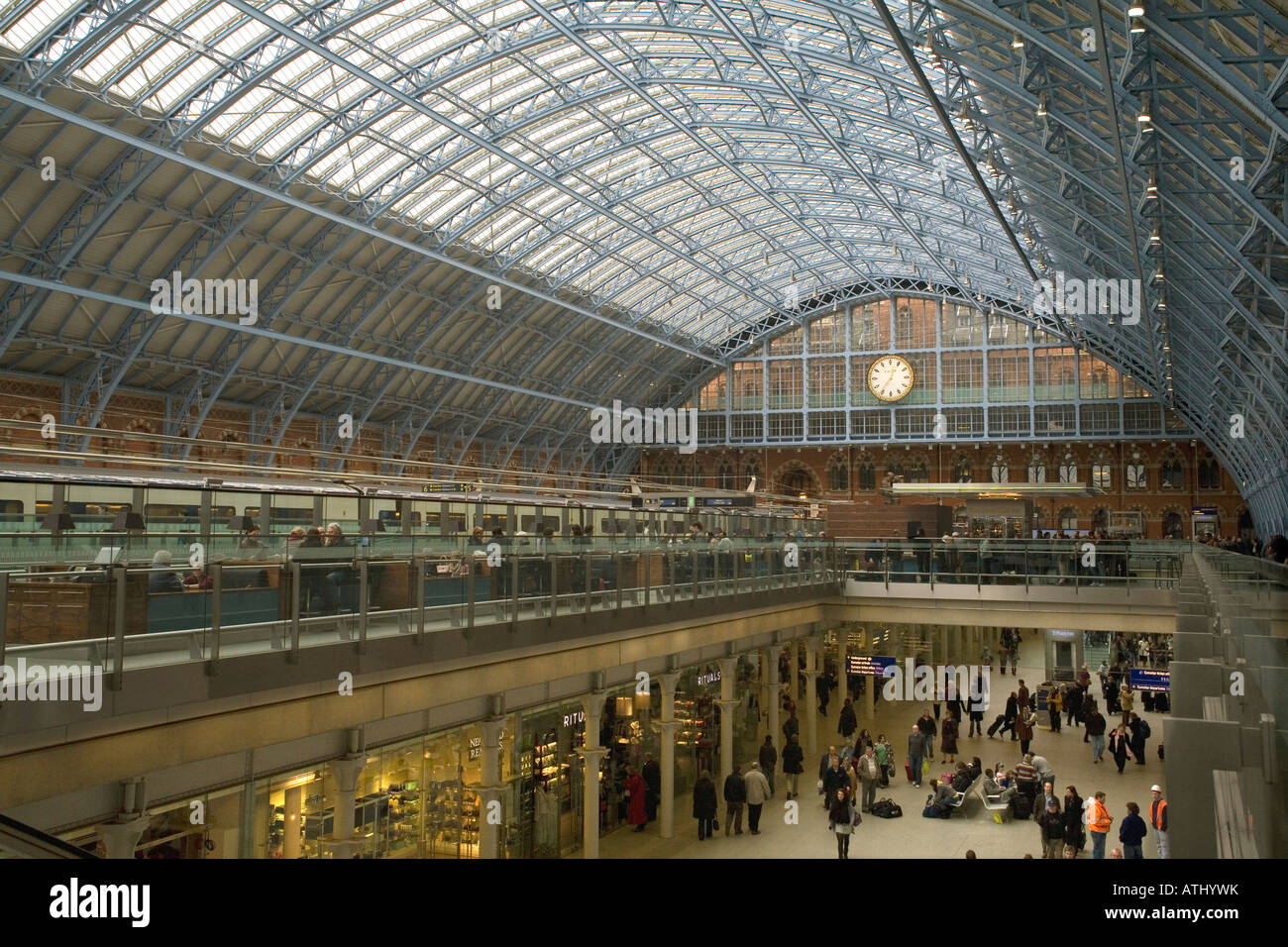 England London St.Pancras station Stock Photo