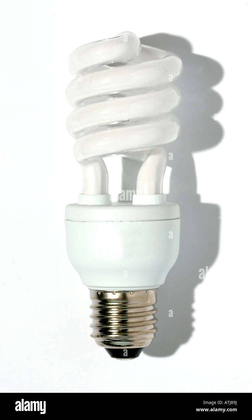 Compact fluorescent light bulb lamp Stock Photo Alamy