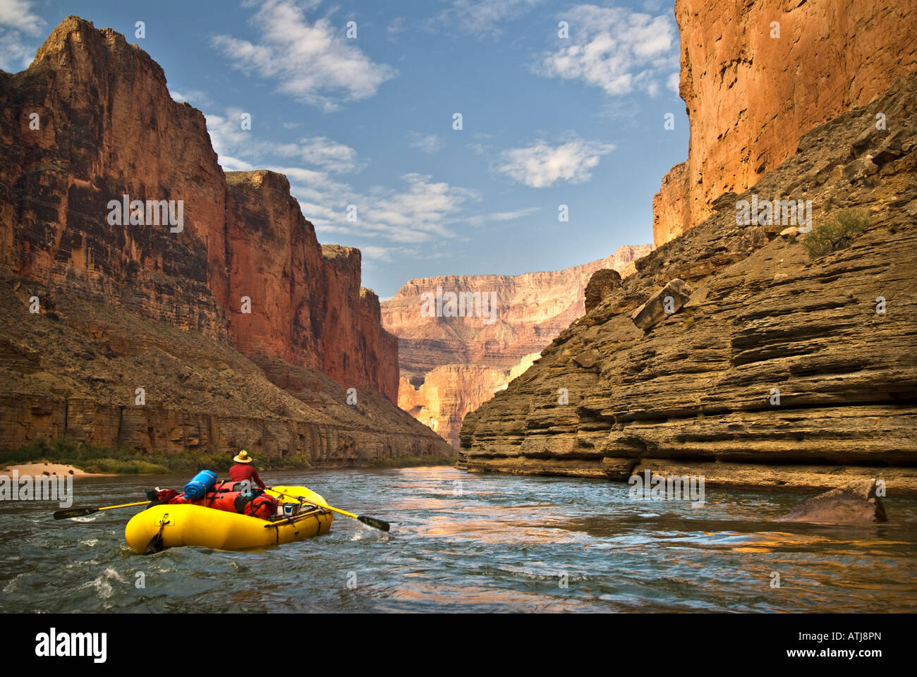 Rafting the scenic Colorado River in the Grand Canyon National Park