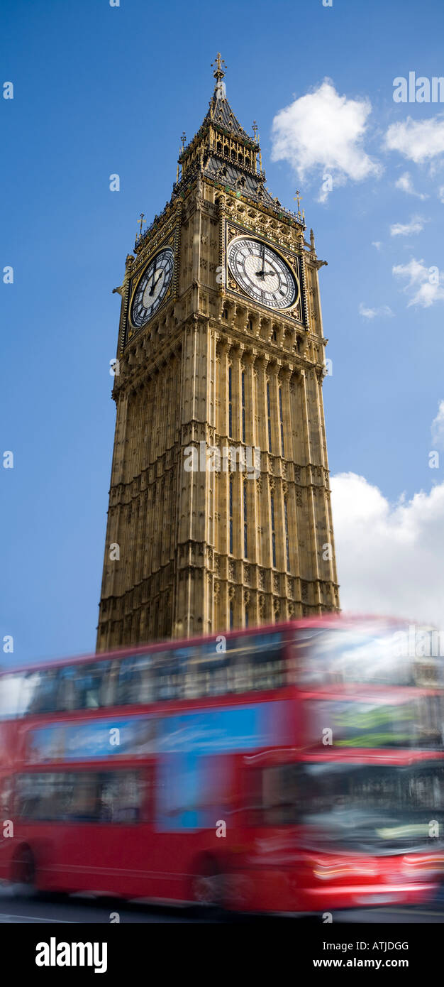 Big ben red bus in hi-res stock photography and images - Alamy