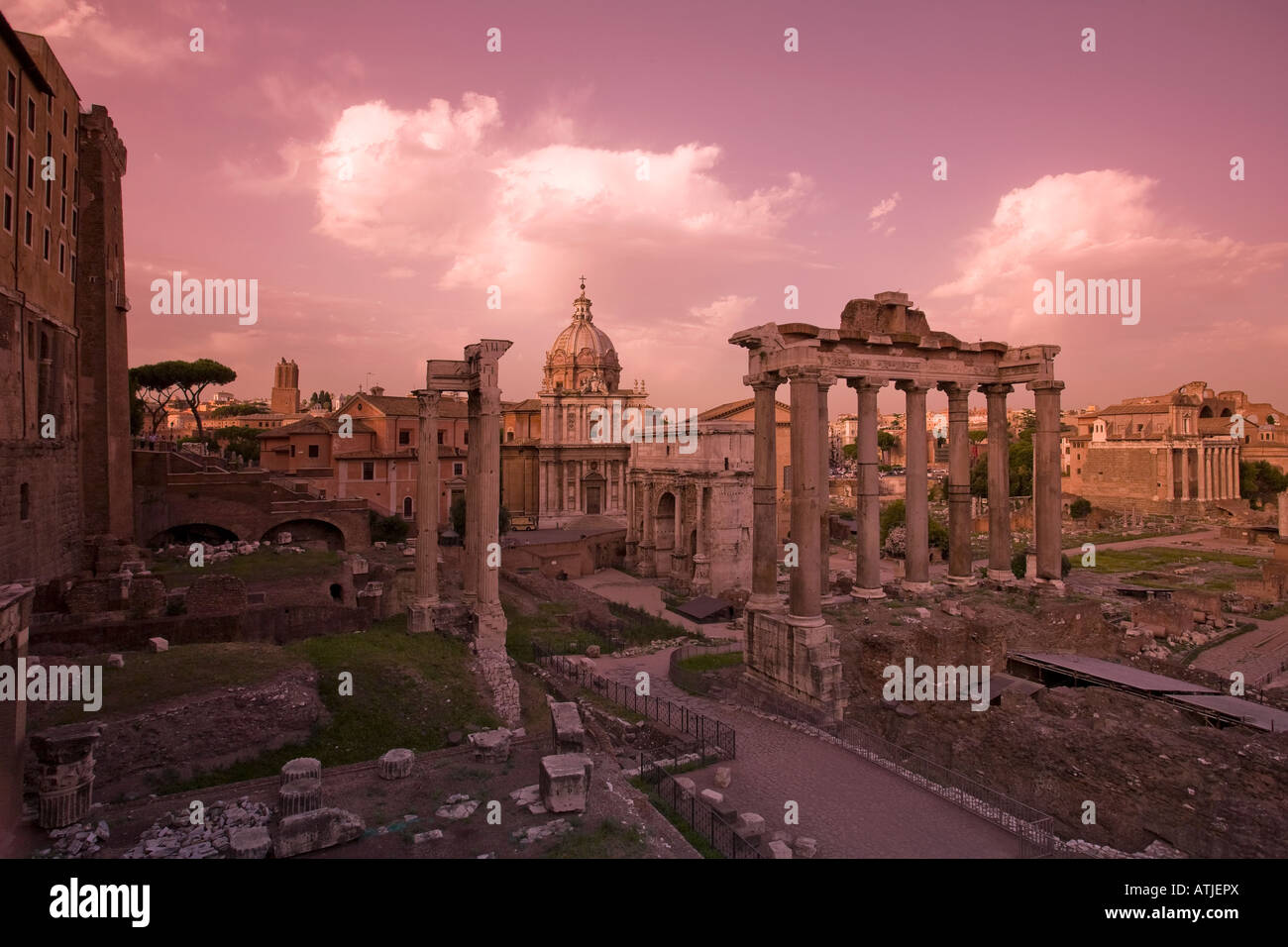 Ancient roman city ruin rome ruins hi-res stock photography and images ...