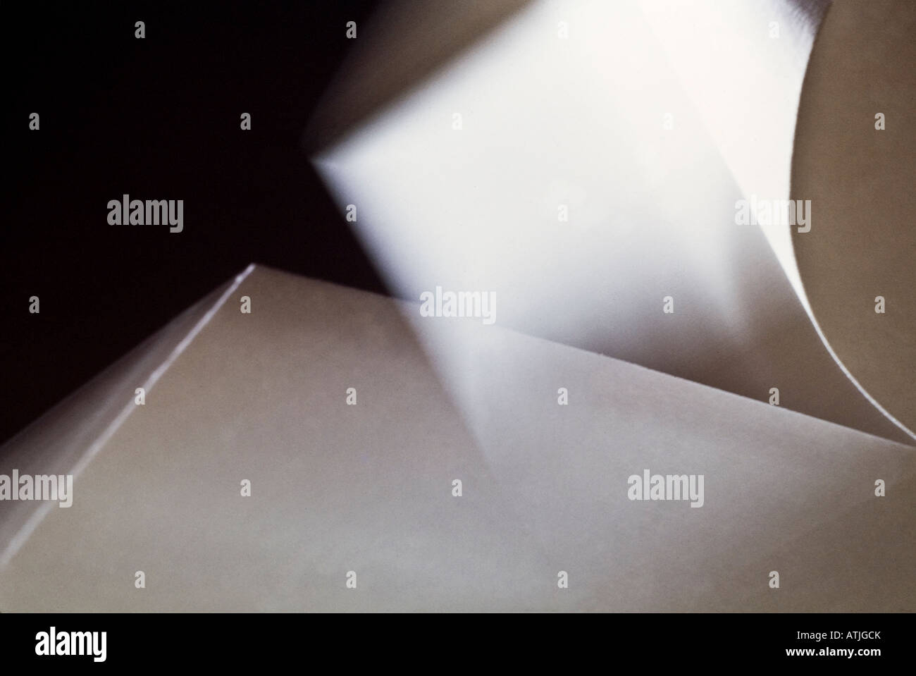 Artful view of a ream of paper stock photo alamy
