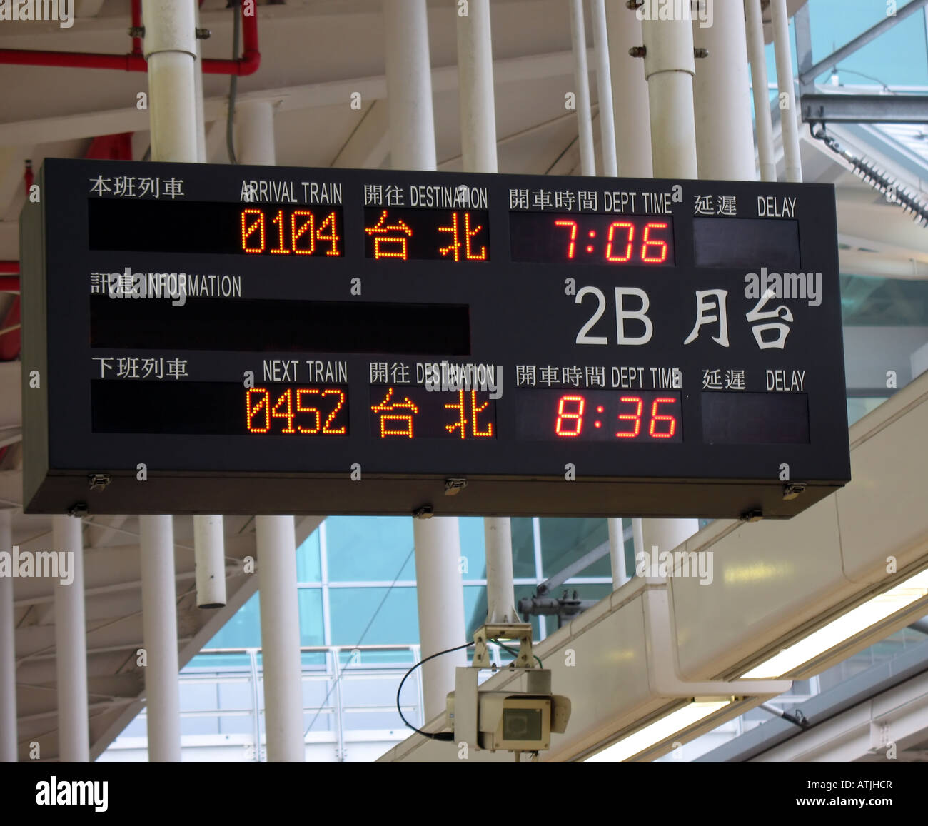 Train Station Electronic Notice Board Stock Photo Alamy