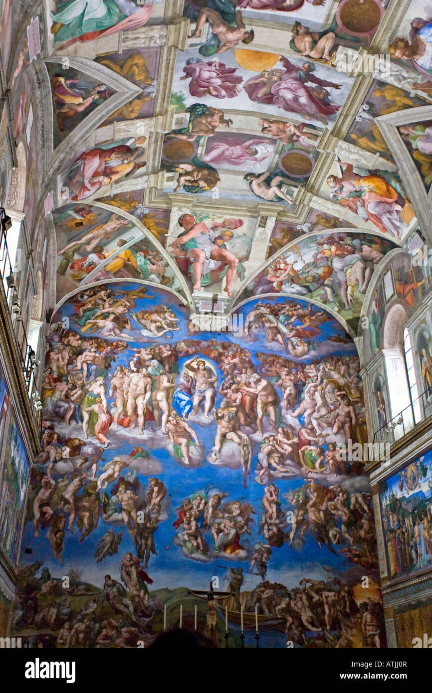 Michelangelo last judgement hi-res stock photography and images - Alamy