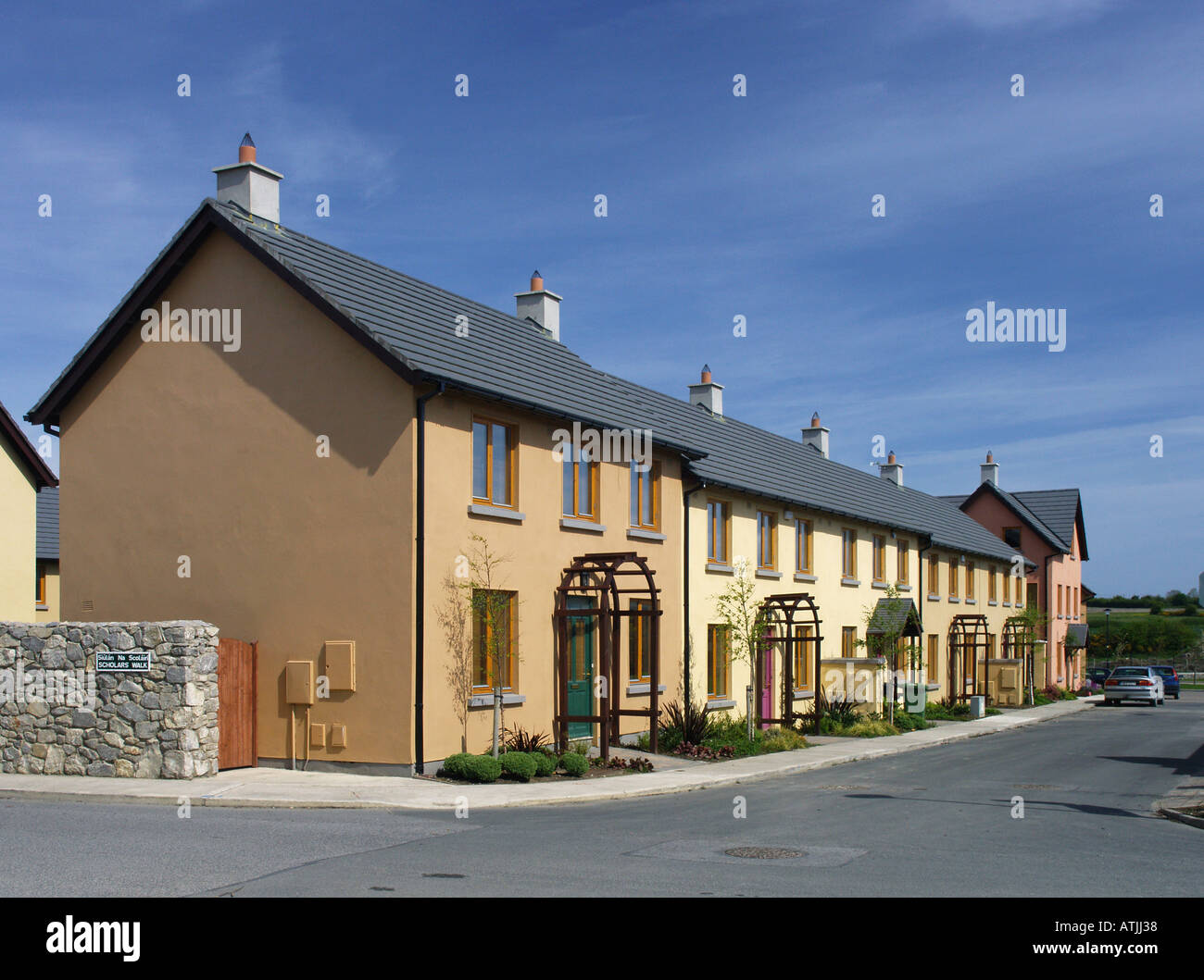 New homes at Lusk, north county Dublin, Ireland Stock Photo Alamy