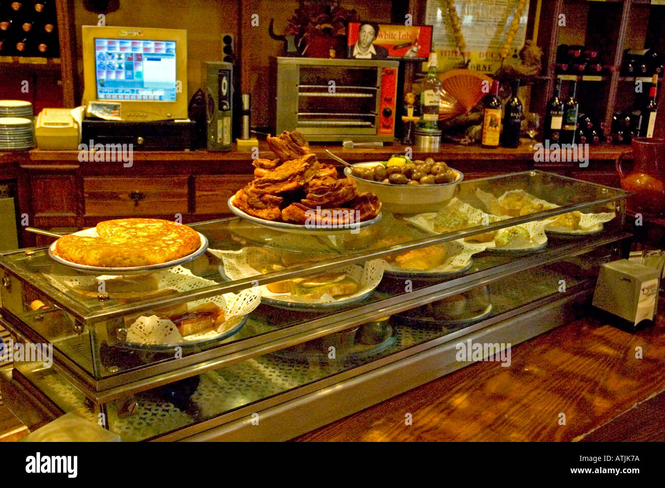 Tapas in a restaurant in Valladolid Spain EU Stock Photo - Alamy