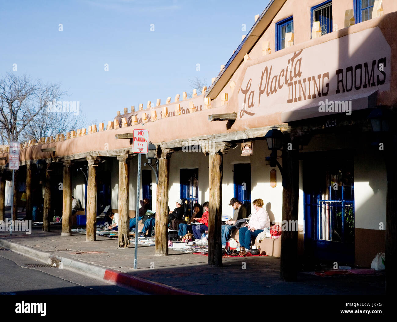 La Placita Dining Rooms, Albuquerque New Mexico Stock Photo
