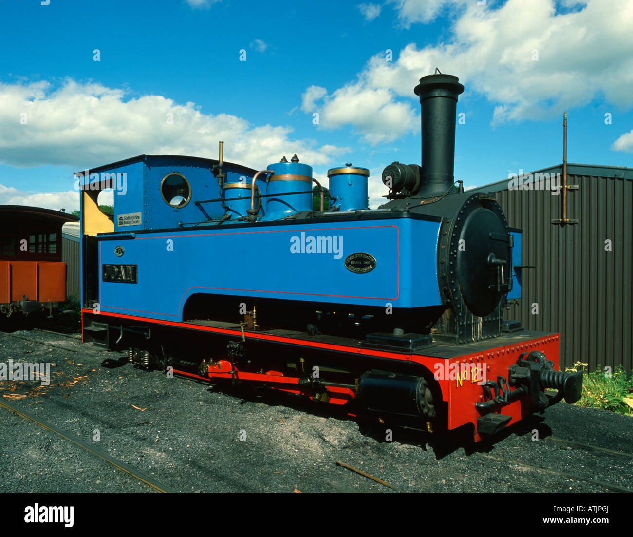 "Joan" steam locomotive, Wales, UK. Stock Photo