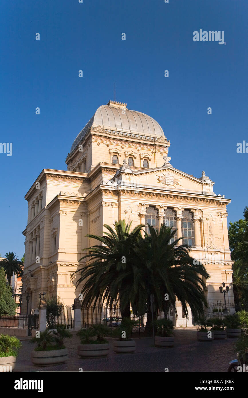 Sinagogue Old Jewish Ghetto Rome Italy Stock Photo