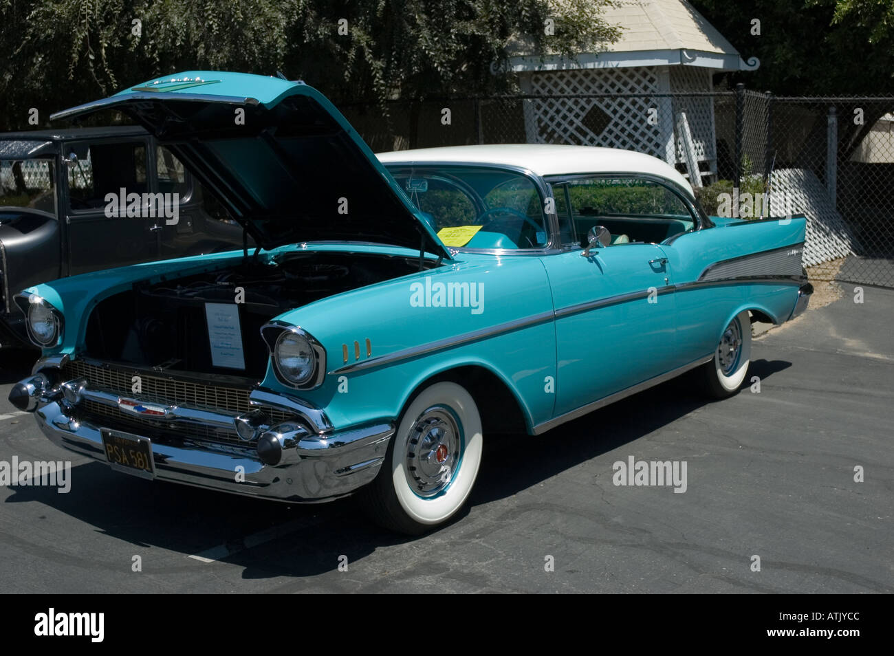 Los Angeles California car show antique customized 1957 57 Chevrolet Bel Air Chevy Stock Photo