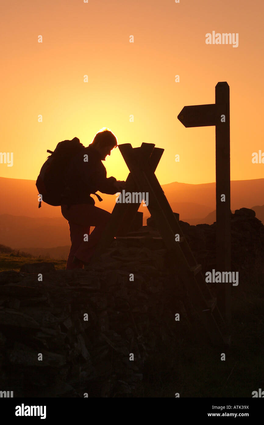 Rambler walking silhouette hi-res stock photography and images - Alamy