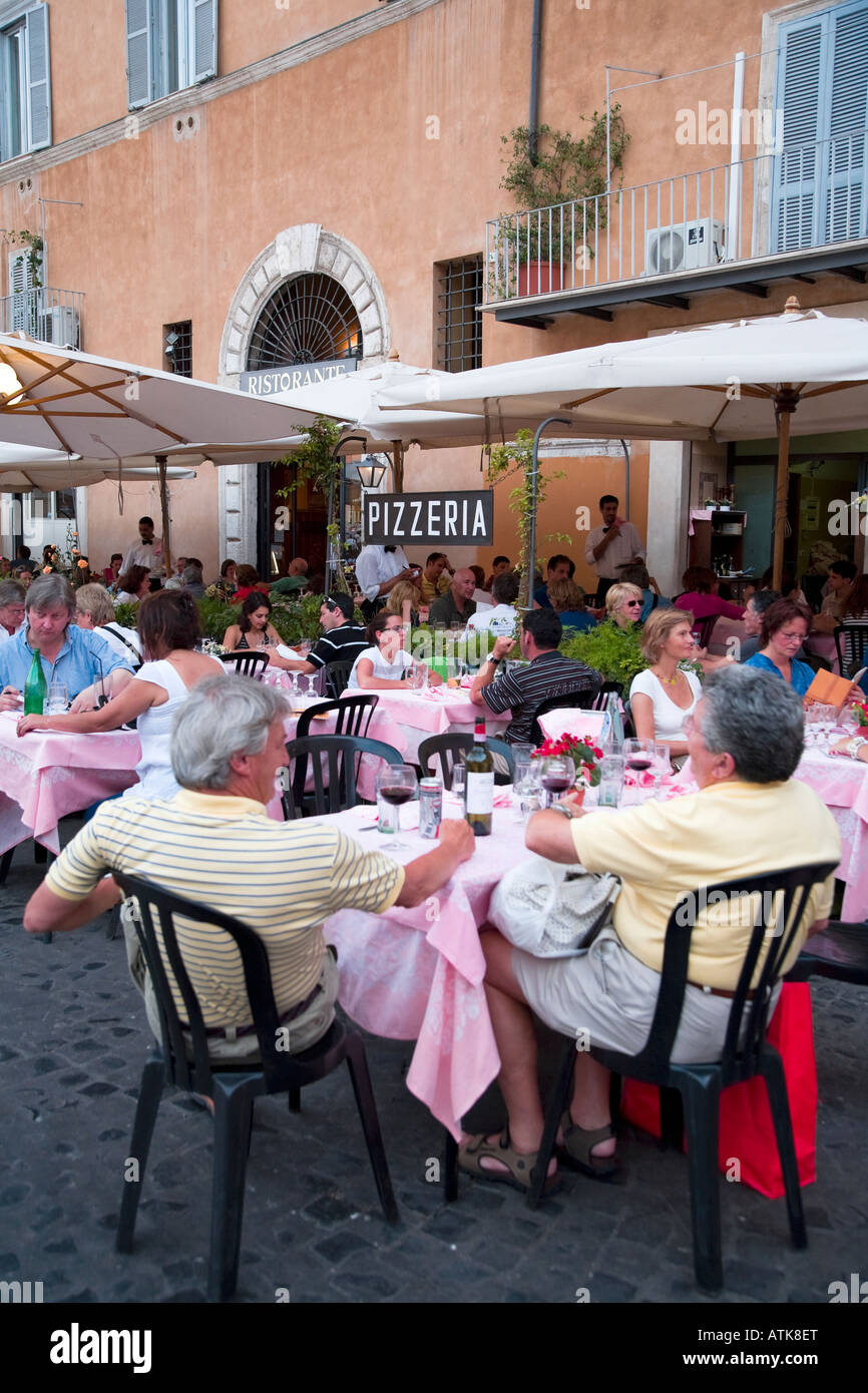 Restaurant Piazza Navona Rome Italy Stock Photo Alamy