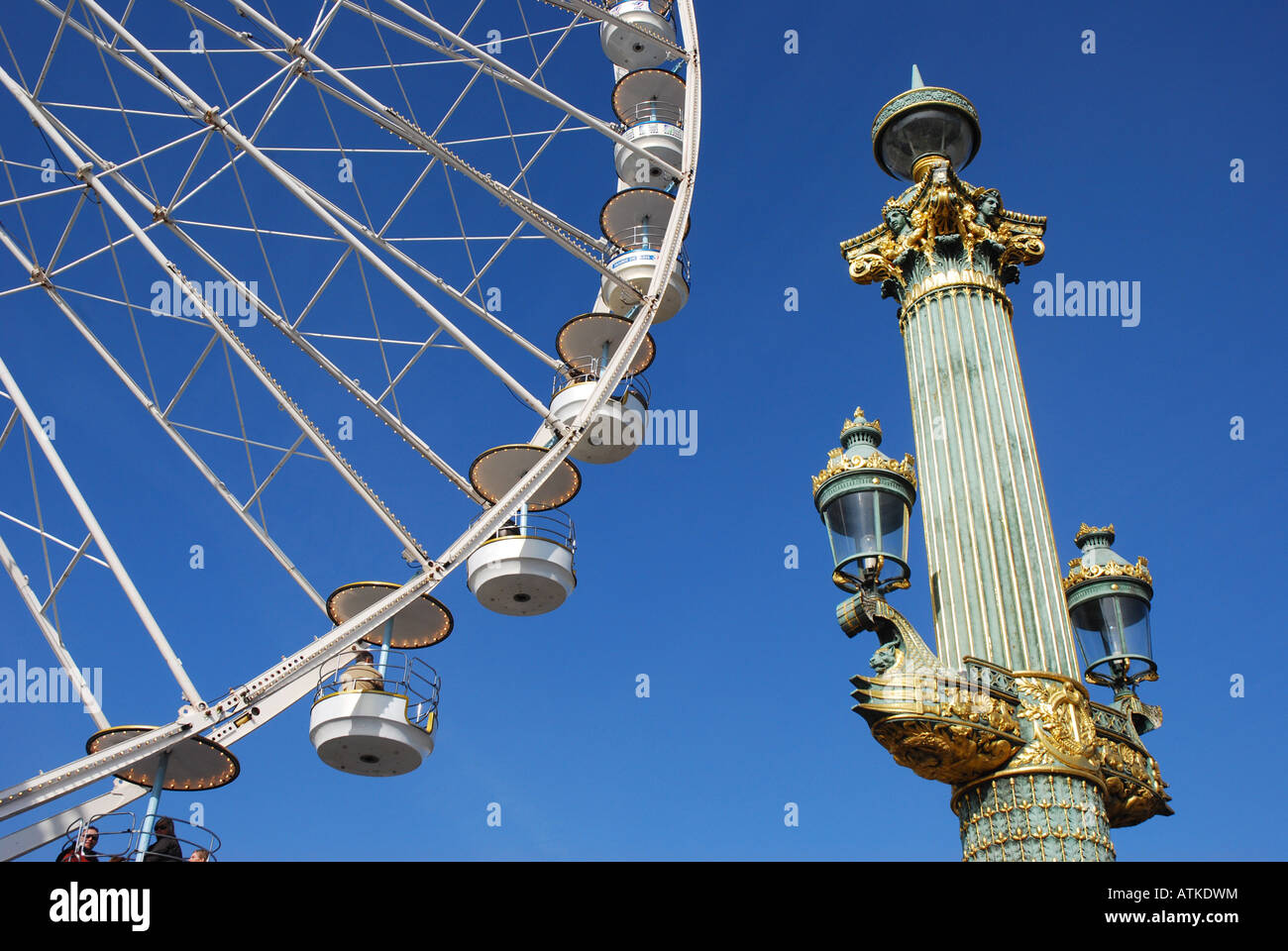 Paris' Grand Roue (Big Wheel Stock Photo Alamy