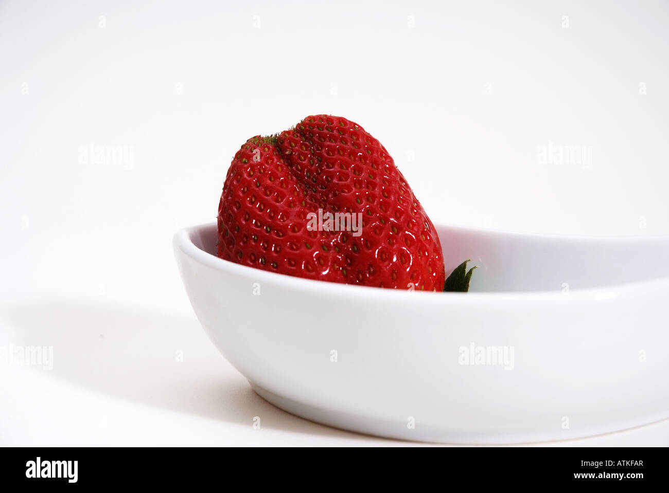 A Strawberry Eine Erdbeere Stock Photo