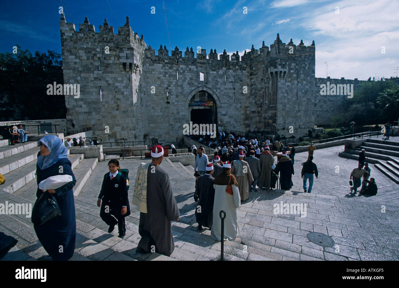 Damascus Gate Stock Photo Alamy
