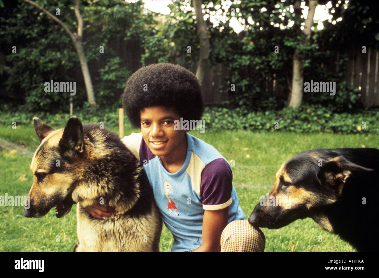 MICHAEL JACKSON US singer about 1971 Stock Photo