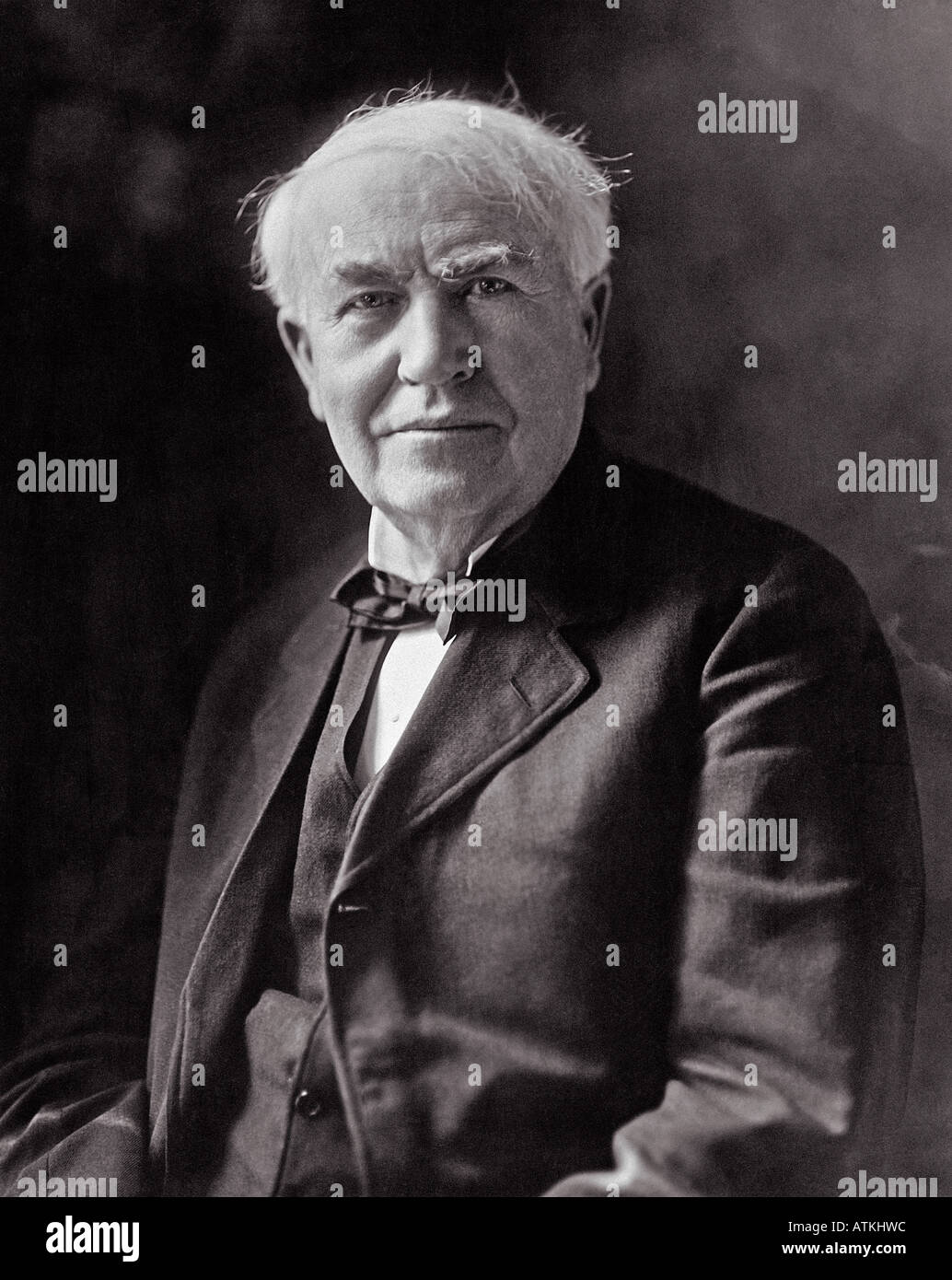 THOMAS ALVA EDISON US inventor 1847 to 1931 Stock Photo