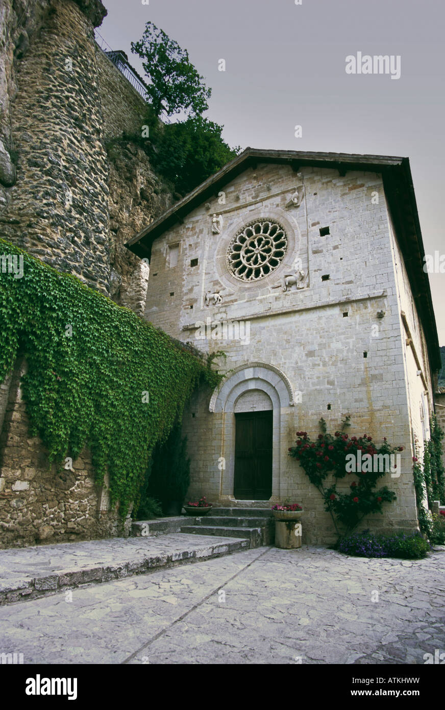 Italy - S. Eutizio abbey - Foligno - Umbria Stock Photo