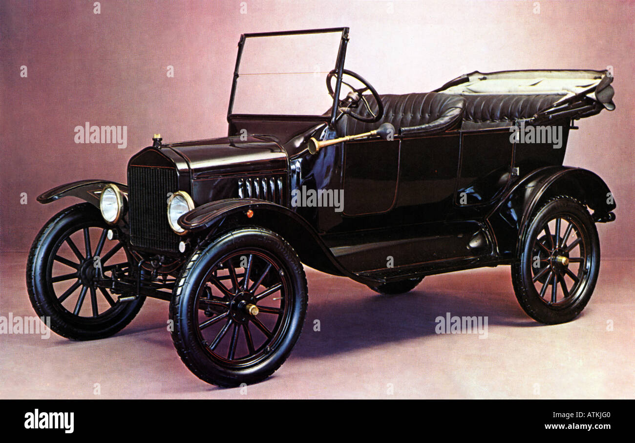 FORD 1922 Model T in the legendary black Stock Photo