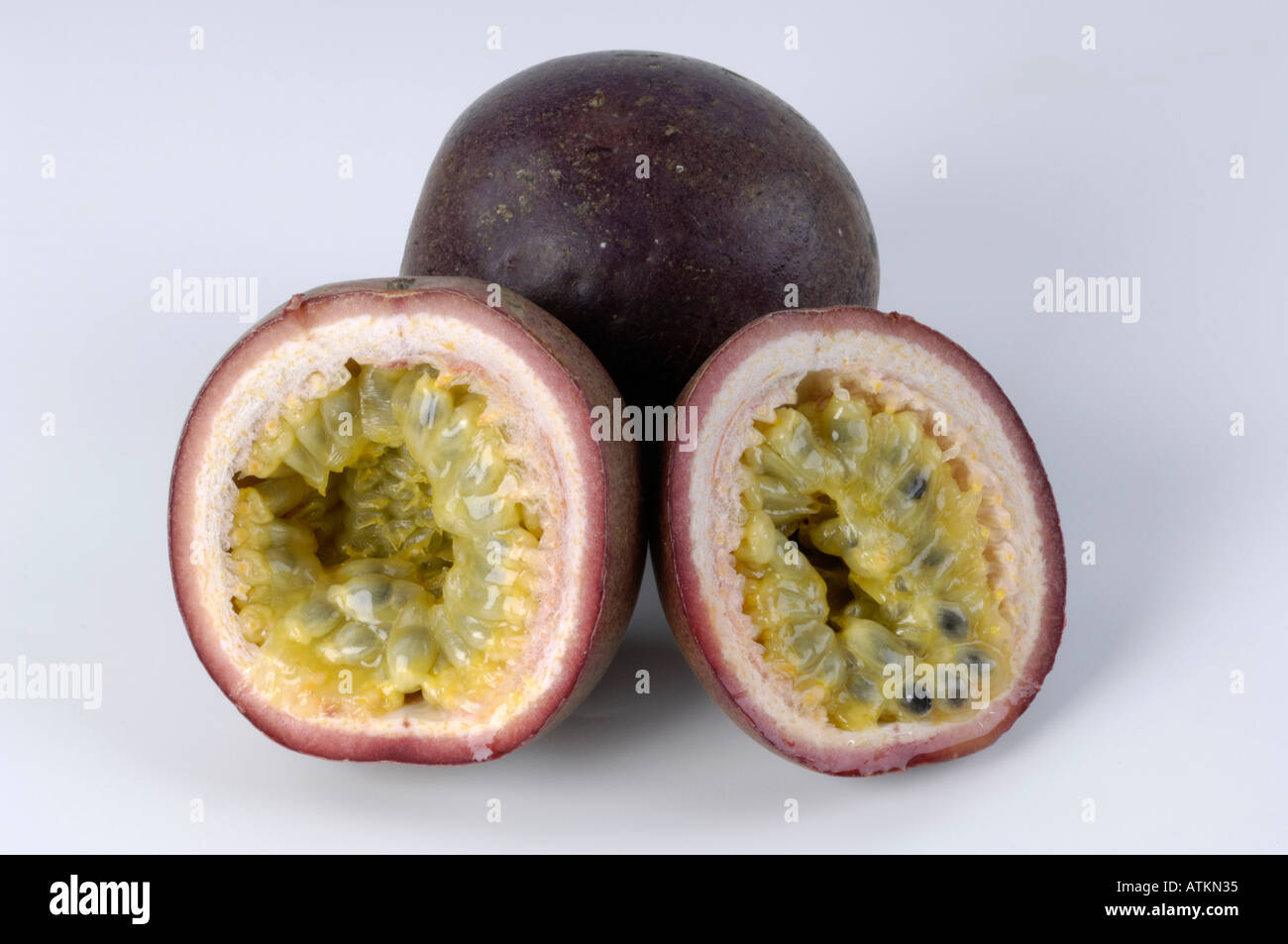 Passion fruit cut in hi-res stock photography and images - Alamy