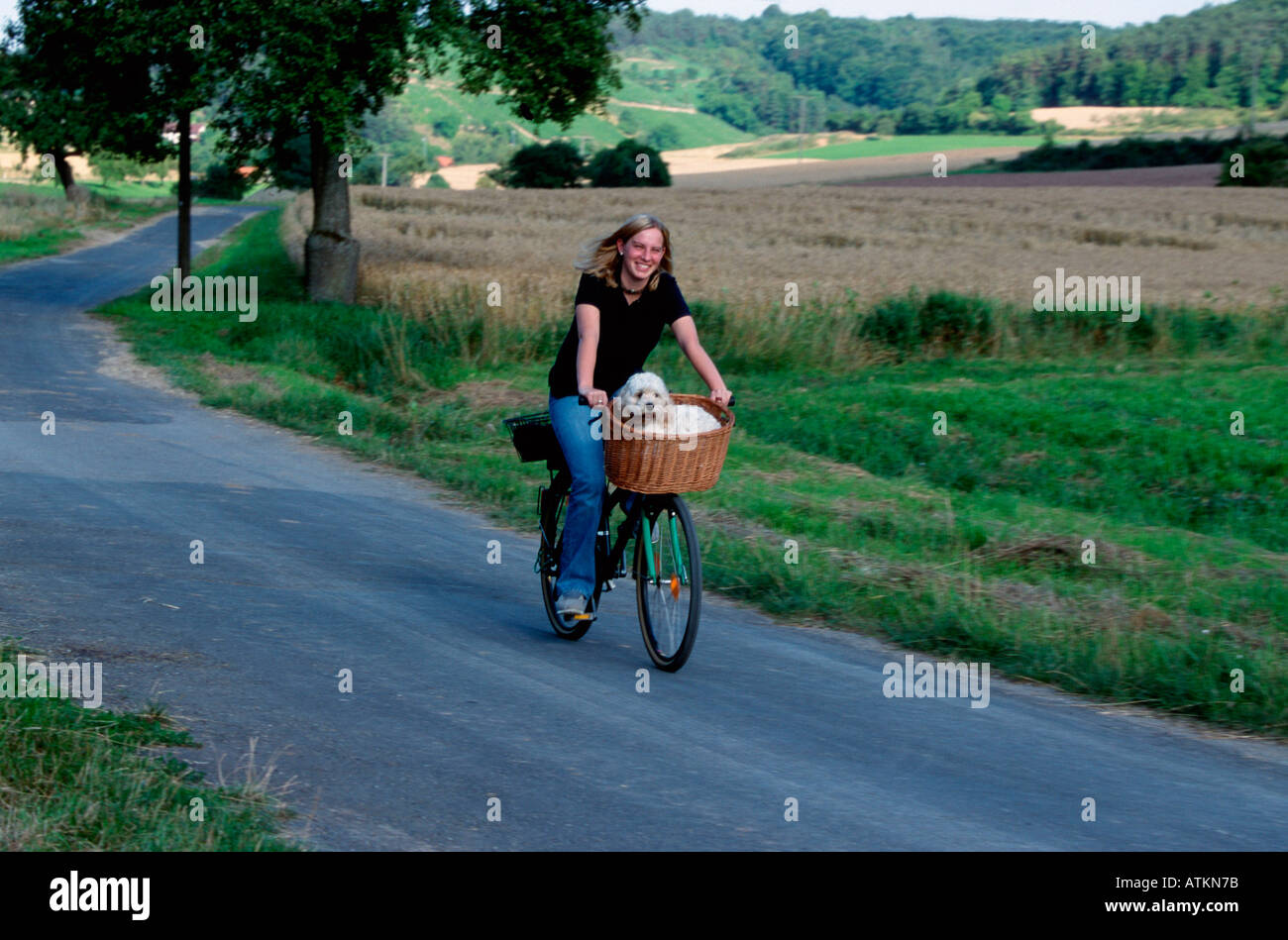 Bicyclist Stock Photo