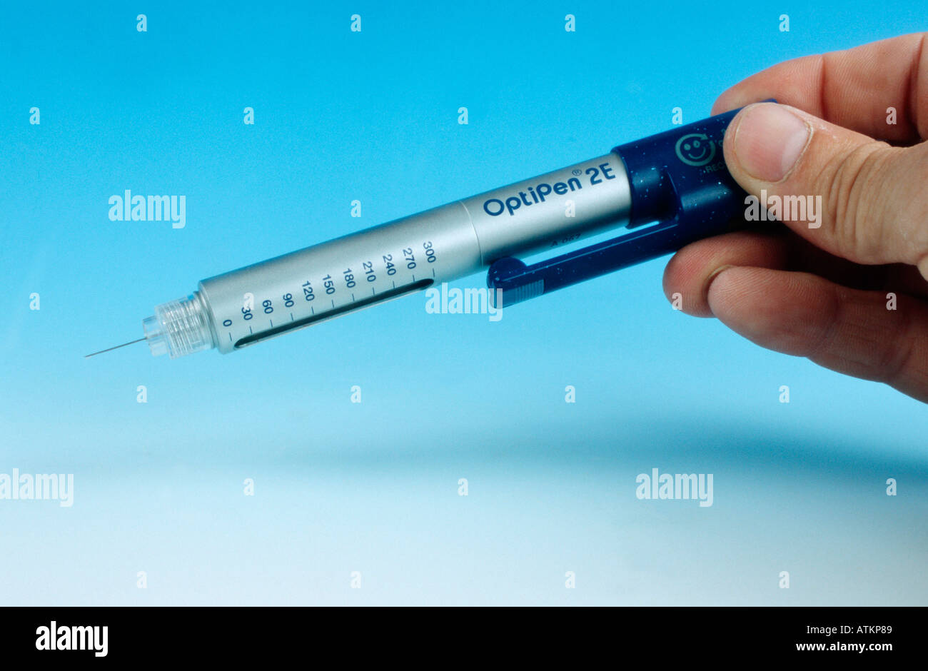 Insulin syringe Stock Photo