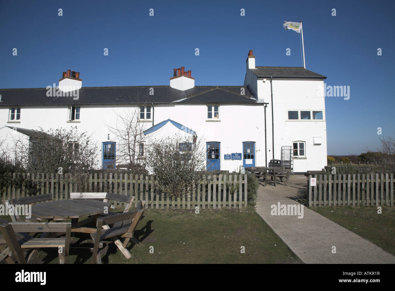 Coastguard cottages, Dunwich Heath, Suffolk, England Stock Photo Alamy