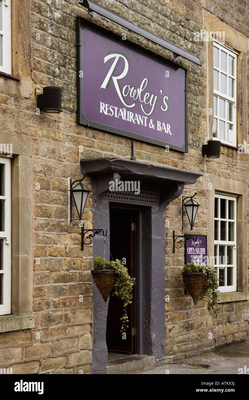 Rowley's Restaurant and Bar, Baslow, Derbyshire Stock Photo Alamy