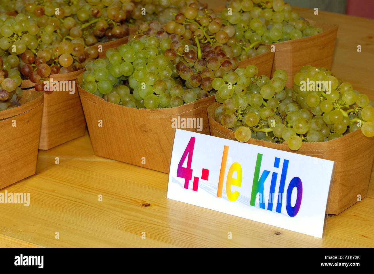 Grapes for sale Stock Photo Alamy