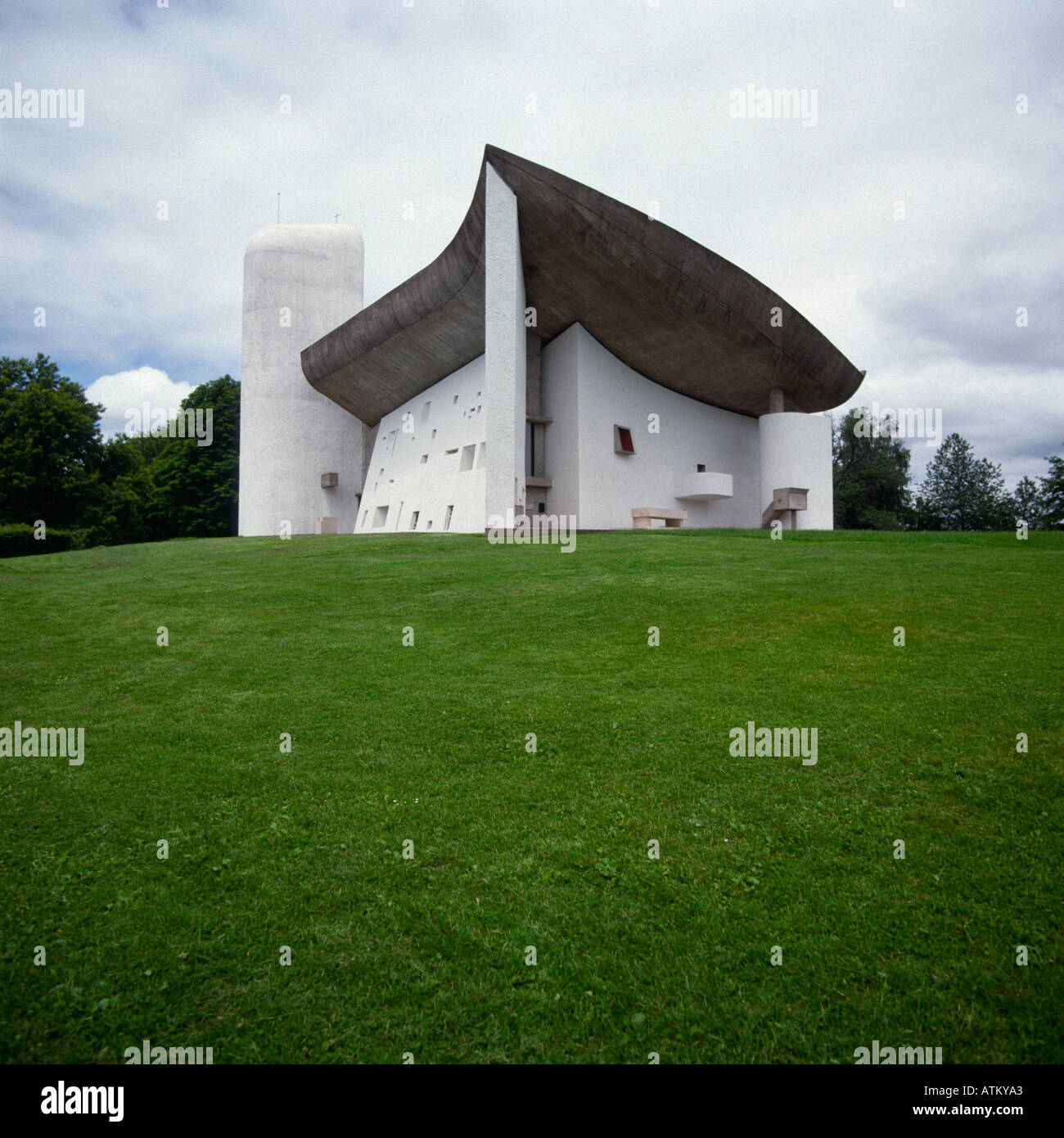 Pilgrimage church / Ronchamp Stock Photo