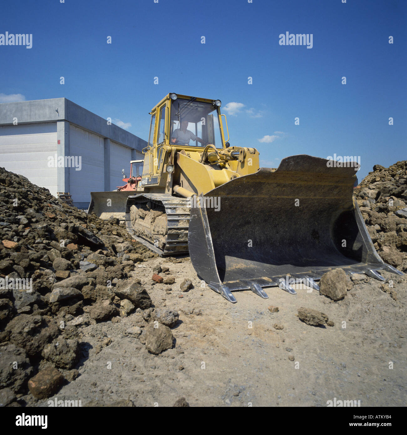 Construction vehicle Stock Photo