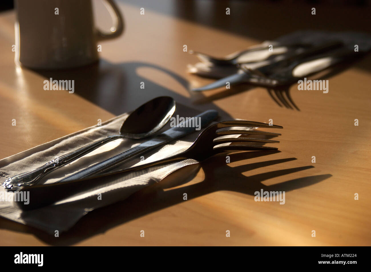 Silverware Falling Silverware fun hi-res stock photography and images - Alamy